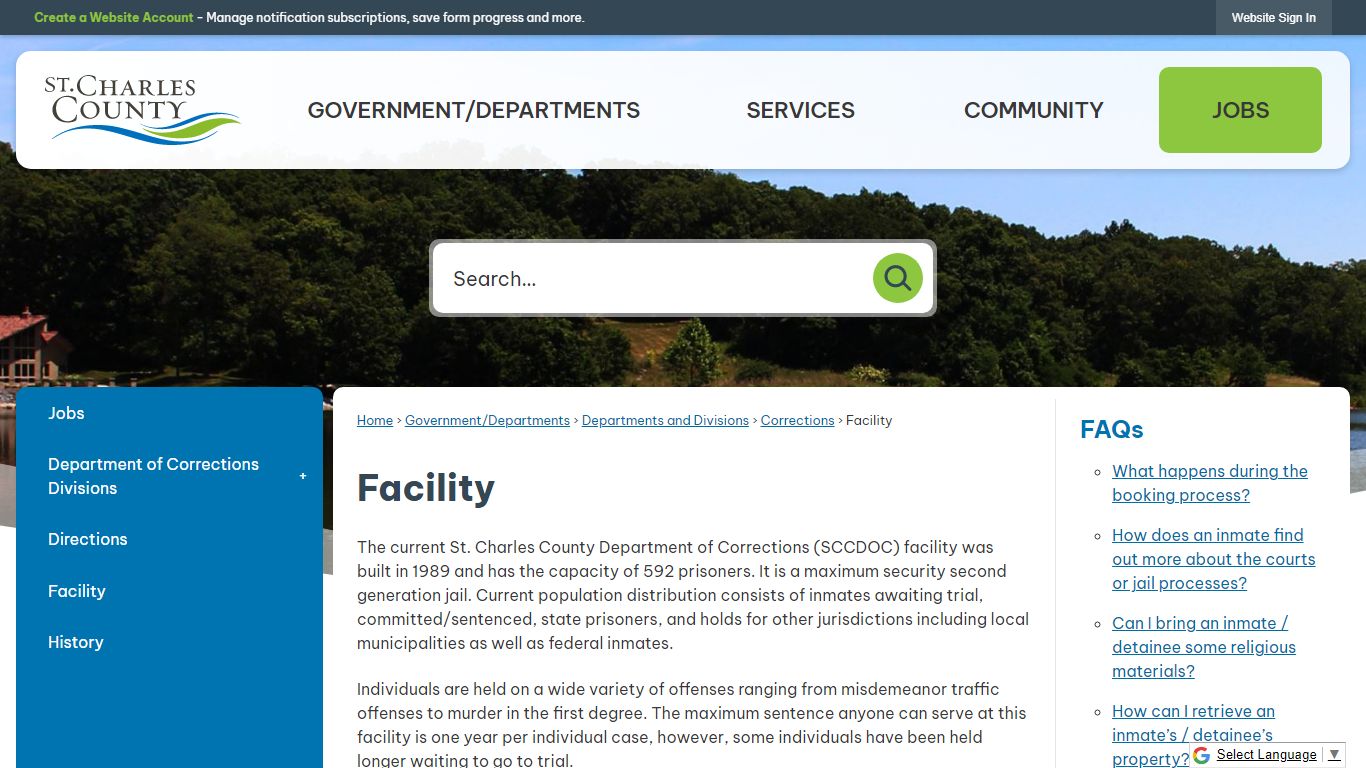 Facility | St Charles County, MO - Official Website