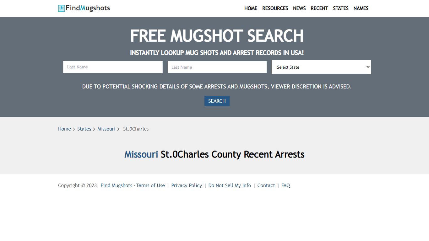 Find St. Charles Missouri Mugshots - Find Mugshots