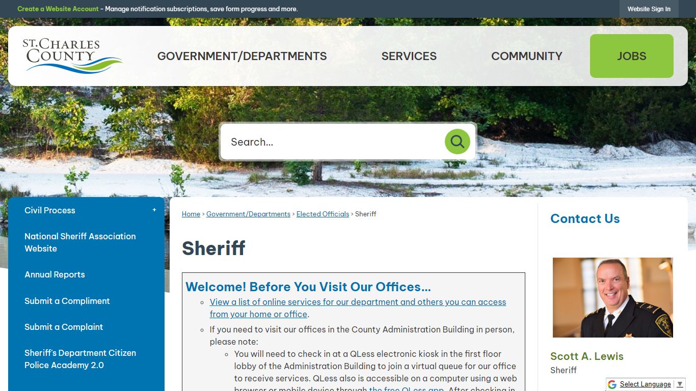 Sheriff | St Charles County, MO - Official Website
